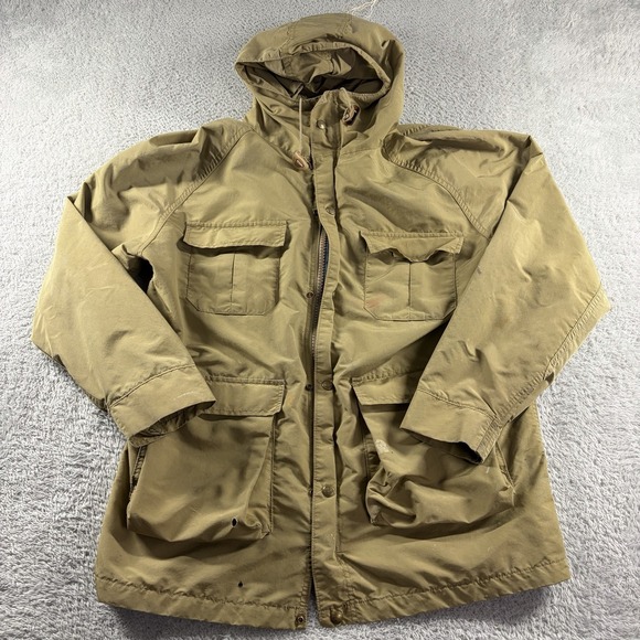 VINTAGE L.L Bean Baxter State Parka Jacket Mens Large Brown Light Weight USA